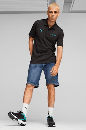 Mercedes AMG-Petronas F1® Men's Cloudspun Polo, PUMA Black, extralarge