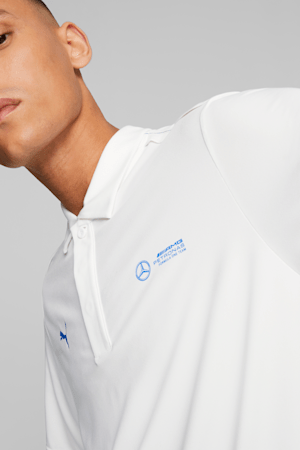 Mercedes-AMG PETRONAS Men's Cloudspun Polo, PUMA White, extralarge