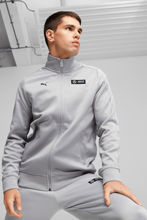 Mercedes-AMG PETRONAS Men's MT7 Motorsport Track Jacket, Mercedes Team Silver, extralarge