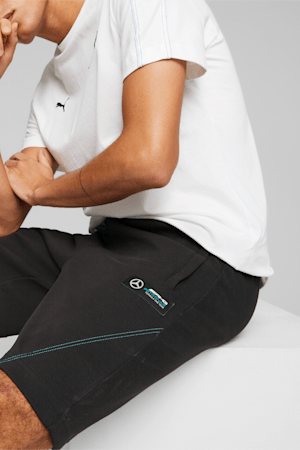 Mercedes-AMG PETRONAS Men's Motorsport Sweat Shorts, PUMA Black, extralarge