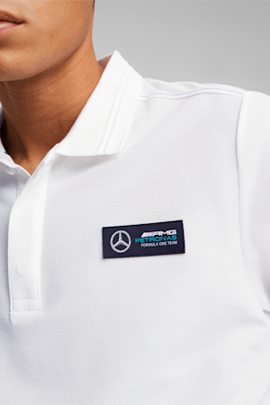 Mercedes-AMG PETRONAS Men's Motorsport Polo, PUMA White, extralarge
