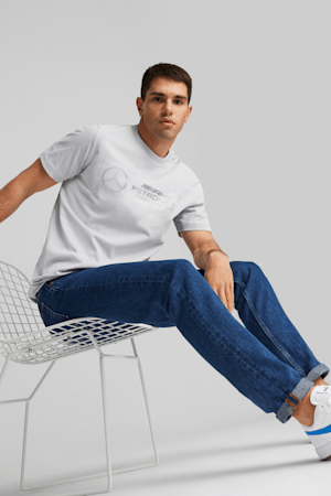 T-shirt Mercedes-AMG Petronas Motorsport, hommes, Mercedes Team Silver, extralarge