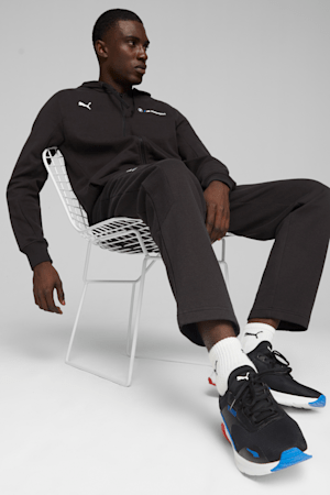 BMW M Motorsport Men's Hooded Sweat Jacket, PUMA Black, extralarge