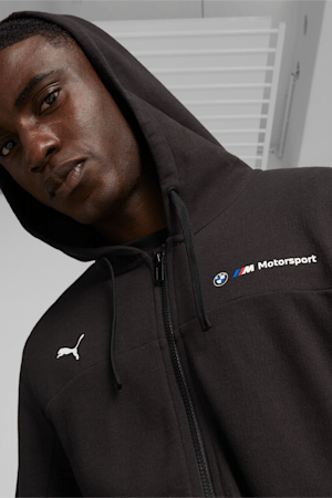 BMW M Motorsport Men's Hooded Sweat Jacket, PUMA Black, extralarge-GBR