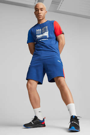 BMW M Motorsport Men's Sweat Shorts, Pro Blue-M Color, extralarge