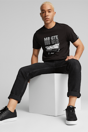 T-shirt graphique BMW M Motorsport, homme, PUMA Black, extralarge