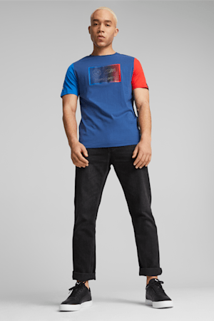 BMW M Motorsport Men's Logo Tee, Pro Blue-M Color, extralarge