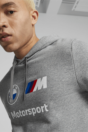 BMW M Motorsport Men's Fleece Hoodie, Medium Gray Heather, extralarge-GBR