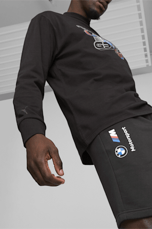 BMW M Motorsport ESS Fleece Shorts, PUMA Black, extralarge-GBR