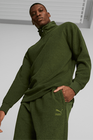 CLASSICS Men's Fleece Quarter-Zip, Myrtle, extralarge-GBR