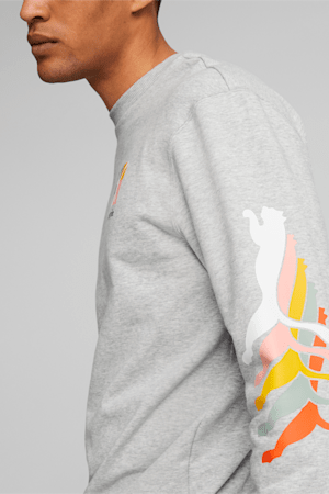 Classics Brand Love Men's Sweatshirt, Light Gray Heather, extralarge
