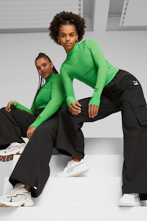 Puma green tracksuit womens sale