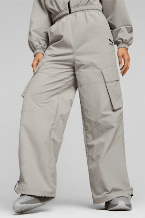 DARE TO Women's Wide Leg Pants, Concrete Gray, extralarge-GBR