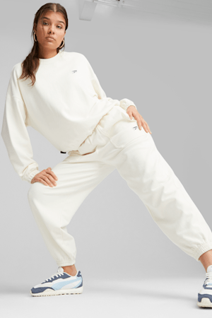Pantalon en molleton DOWNTOWN Femme, Warm White, extralarge