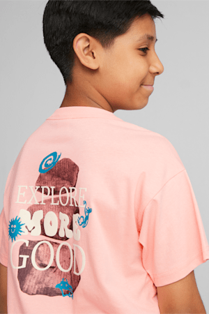 T-shirt graphique Downtown Jeunes, Peach Smoothie, extralarge