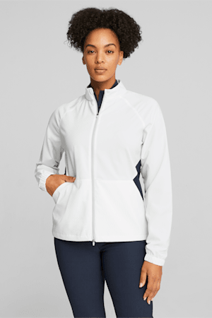 Monterey Women's Golf Windbreaker, White Glow-Navy Blazer, extralarge-GBR