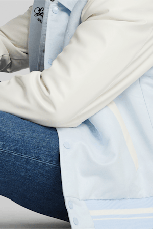 PUMA TEAM Men's Varsity Jacket, Icy Blue, extralarge-GBR