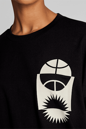 PUMA HOOPS x SKYLAR Culture Women's Tee, PUMA Black, extralarge