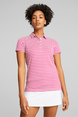 Mattr Somer Women's Golf Polo, Pinktastic-White Glow, extralarge-GBR