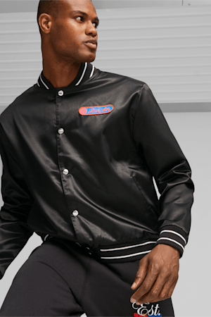 Clyde's Closet Men's Basketball Jacket, PUMA Black, extralarge-GBR