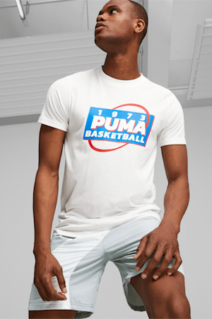 Blueprint Men's Basketball Tee, PUMA White, extralarge-GBR