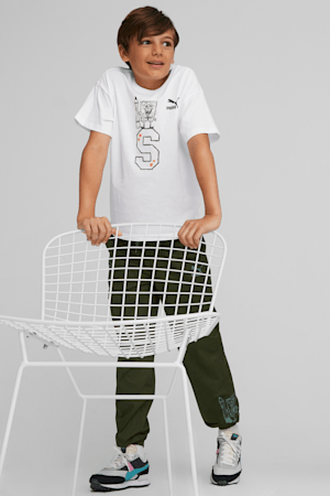 T-shirt graphique PUMA x SPONGEBOB SQUAREPANTS Jeunes, PUMA White, extralarge