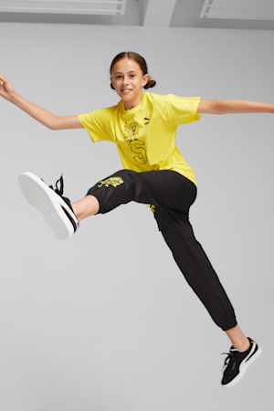 PUMA x SPONGEBOB SQUAREPANTS Kids' Graphic Tee, Lemon Meringue, extralarge
