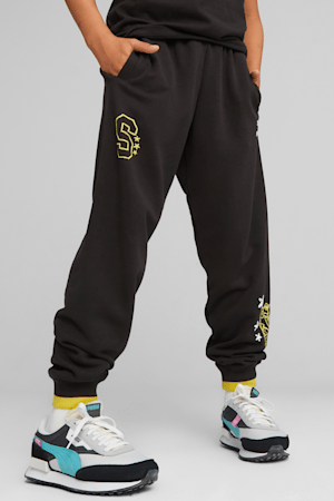 PUMA x SPONGEBOB SQUAREPANTS Kids' Sweatpants, PUMA Black, extralarge