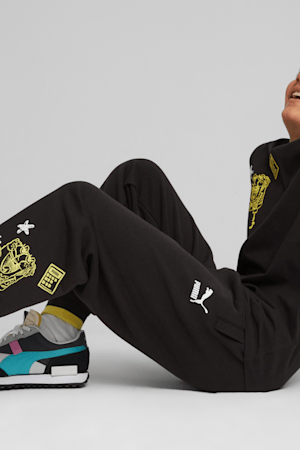 PUMA x SPONGEBOB SQUAREPANTS Big Kids' Sweatpants, PUMA Black, extralarge