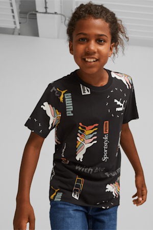 T-shirt Classics Brand Love imprimé Jeunes, PUMA Black, extralarge