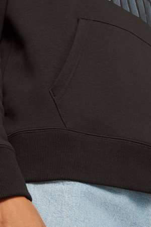 Classics Women's Logo Hoodie, PUMA Black-Shimmer, extralarge