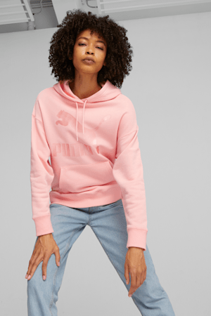 Classics Women's Logo Hoodie, Peach Smoothie-Pearl, extralarge