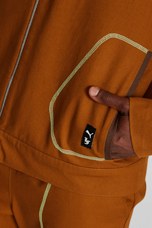 PUMA x LAMELO BALL LaFrancé Men's Work Jacket, Teak-Chestnut Brown, extralarge