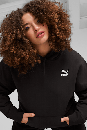 BETTER CLASSICS Relaxed Women's Hoodie, PUMA Black, extralarge-GBR