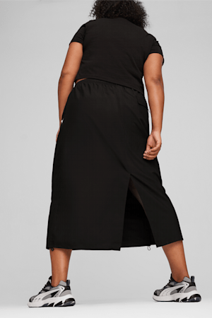 DARE TO Women's Midi Woven Skirt, PUMA Black, extralarge-GBR