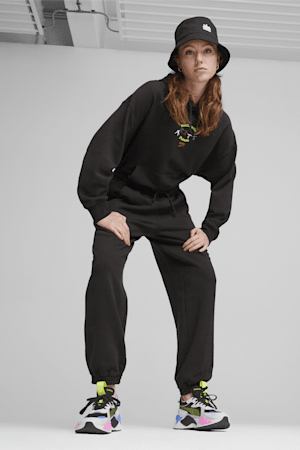 DOWNTOWN Women's Relaxed Sweatpants, PUMA Black, extralarge