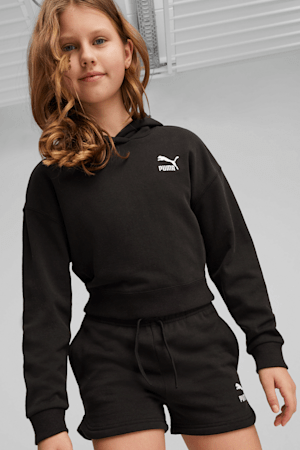 BETTER CLASSICS Girls' Hoodie, PUMA Black, extralarge-GBR