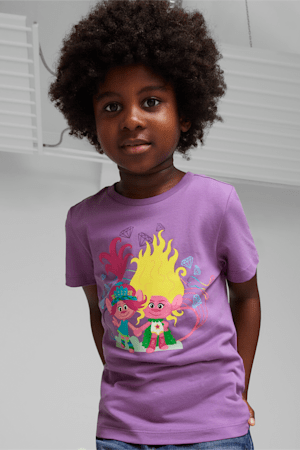 PUMA x TROLLS Kids' Tee, Ultraviolet, extralarge-GBR