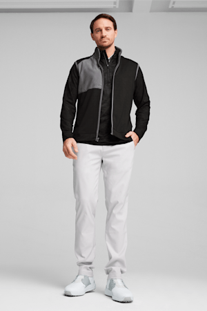 CLOUDSPUN Men's Golf Vest, PUMA Black Heather-Slate Sky, extralarge-GBR