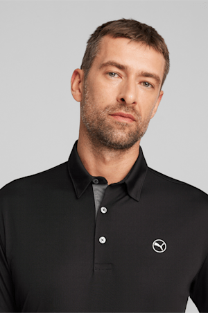 Pure Solid Men's Golf Polo, PUMA Black, extralarge-GBR