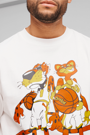 PUMA HOOPS x CHEETOS® Men's Tee I, PUMA White, extralarge