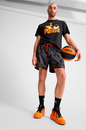 PUMA HOOPS x CHEETOS® Men's Mesh Basketball Shorts, PUMA Black, extralarge