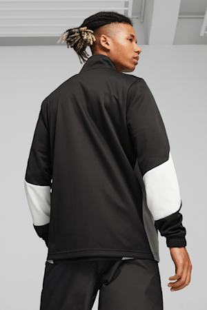 KING Pro Men's Jacket, PUMA Black-Concrete Gray, extralarge