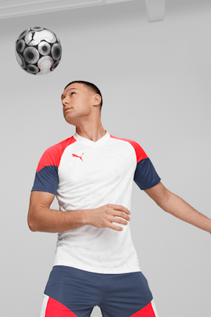 Chandail de soccer individualCUP, PUMA White-Fire Orchid, extralarge