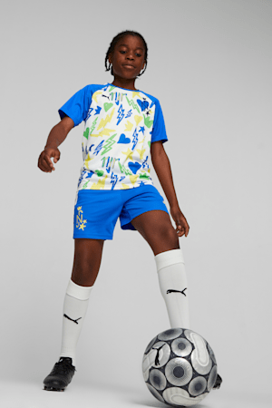 Neymar Jr Kids' Soccer Jersey 2, PUMA White-Racing Blue, extralarge