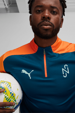 PUMA x NEYMAR JR Creativity Quarter-Zip Football Top, Ocean Tropic-Hot Heat, extralarge-GBR