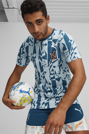 PUMA x NEYMAR JR Creativity Tee, Ocean Tropic-Turquoise Surf, extralarge-GBR