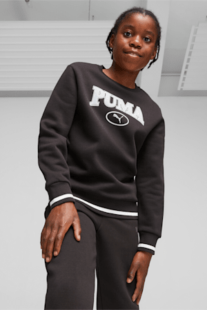 PUMA SQUAD Youth Sweatshirt, PUMA Black, extralarge-GBR