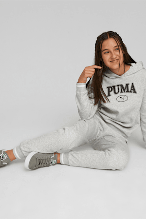 PUMA SQUAD Youth Sweatpants, Light Gray Heather, extralarge-GBR