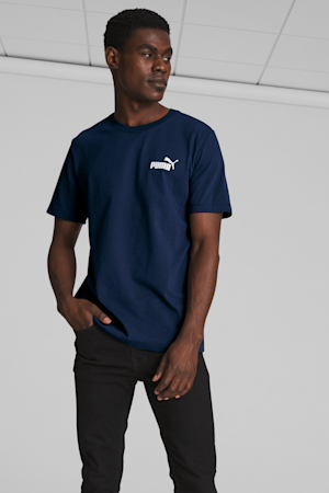 Essentials No. 1 Logo Men's Tee, PUMA Navy, extralarge